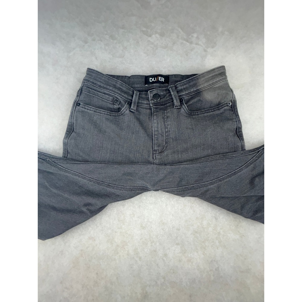 DUER L2X Slim Fit Jeans Mens 30x34 Coolmax Performance Gray - Picture 5 of 16